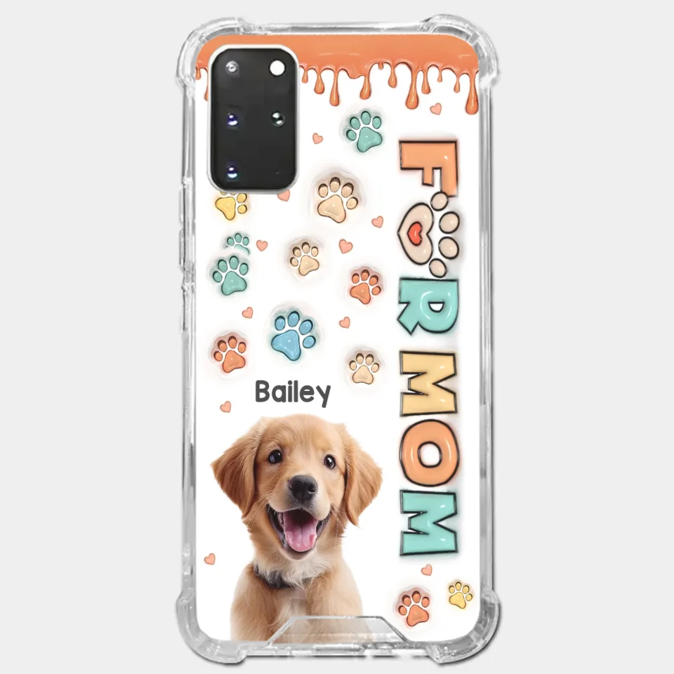 Custom Photo Furry Friends Are The Best Friends - Dog & Cat Personalized Custom 3D Inflated Effect Printed Clear Phone Case - Gift For Pet Owners, Pet Lovers