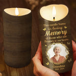 Custom Photo Grandma Memorial Decor - Personalized LED Candle