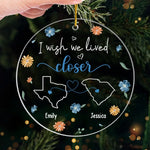 Even Though We're Apart, We Still Look For Each Other  - Bestie Personalized Custom Ornament - Acrylic Custom Shaped - Christmas Gift For Best Friends, BFF, Sisters