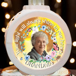 Custom Photo Always In Our Thoughts, Forever In Our Hearts - Memorial Personalized Custom Candlelight Lantern Ornament - Sympathy Gift, Christmas Gift For Family Members