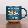 My Life Is Ruled By Tiny Furry Overlords - Cat Personalized Custom Printed Pottery Mug - Gift For Pet Owners, Pet Lovers