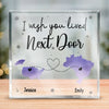 No Matter The Distance We Are Always Close At Heart - Bestie Personalized Custom Square Shaped Acrylic Plaque - Gift For Best Friends, BFF, Sisters