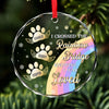 Forever In My Heart, Especially This Christmas - Memorial Personalized Custom Circle Glass Ornament - Sympathy Gift, Christmas Gift For Pet Owners, Pet Lovers