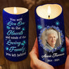 Custom Photo Loved In Life, Honored In Memory - Memorial Personalized Custom LED Candle - Sympathy Gift, Christmas Gift For Family Members