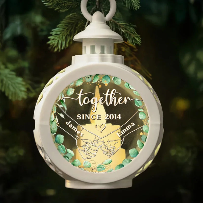 All Of Me Loves All Of You - Couple Personalized Custom Candlelight Lantern Ornament - Christmas Gift For Husband Wife, Anniversary