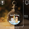 The Bond With A Pet Is A Special Kind Of Love - Dog & Cat Personalized Custom Candlelight Lantern Ornament - Christmas Gift For Pet Owners, Pet Lovers