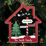 Christmas Is All About Family And Love - Family Personalized Custom Ornament - Acrylic Custom Shaped - Christmas Gift For Family Members