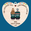 Siblings Are The Best Gift Santa Could Ever Bring - Family Personalized Custom Ornament - Wood Custom Shaped - Christmas Gift For Family Members, Siblings, Brothers, Sisters