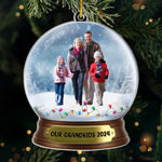 Custom Photo Family Snow Globe Christmas Gifts - Personalized Ornament