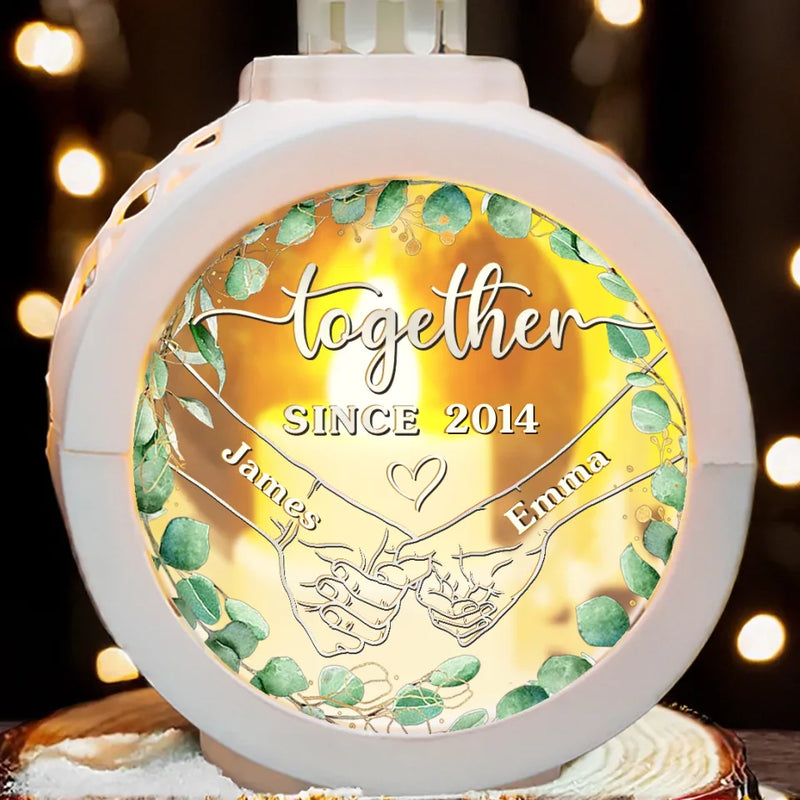 All Of Me Loves All Of You - Couple Personalized Custom Candlelight Lantern Ornament - Christmas Gift For Husband Wife, Anniversary