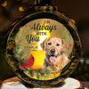 Custom Photo Time Spent With Pets Is Never Wasted - Memorial Personalized Custom Candlelight Lantern Ornament - Sympathy Gift, Christmas Gift For Pet Owners, Pet Lovers