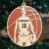 Play With Heart - Personalized Custom Ornament - Wood Custom Shaped - Christmas Gift For Sport Lovers, Sport Players