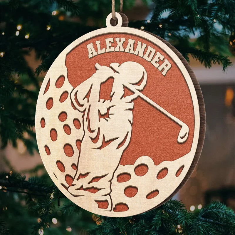 No Limits, No Excuses - Personalized Custom Ornament - Wood Custom Shaped - Christmas Gift For Sport Lovers, Sport Players