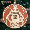 Pour Your Heart Into Every Volleyball Serve And Spike - Personalized Custom Ornament - Wood Custom Shaped - Christmas Gift For Sport Lovers, Sport Players
