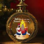 A True Friendship Is A Journey Without An End - Bestie Personalized Custom Candlelight Lantern Ornament - Christmas Gift For Best Friends, BFF, Sisters