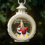 A True Friendship Is A Journey Without An End - Bestie Personalized Custom Candlelight Lantern Ornament - Christmas Gift For Best Friends, BFF, Sisters
