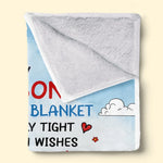 Custom Name Grandma and Grandson Love Gifts - Personalized Blanket