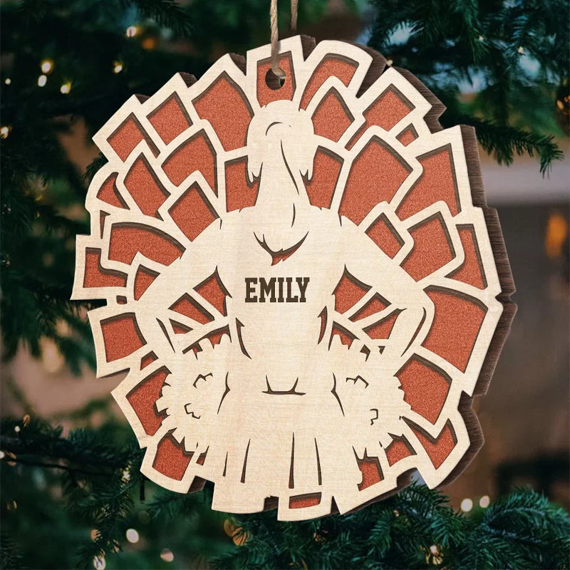 Bring Your Heart To The Field And Just Play - Personalized Custom Ornament - Wood Custom Shaped - Christmas Gift For Sport Lovers, Sport Players