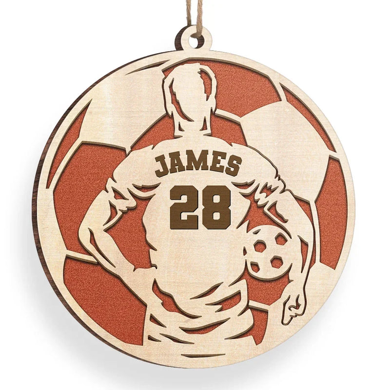 Playing With Heart Is What Sets You Apart - Personalized Custom Ornament - Wood Custom Shaped - Christmas Gift For Sport Lovers, Sport Players