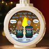 You Live On In Our Memories And Our Hearts - Memorial Personalized Custom Candlelight Lantern Ornament - Sympathy Gift, Christmas Gift For Family Members