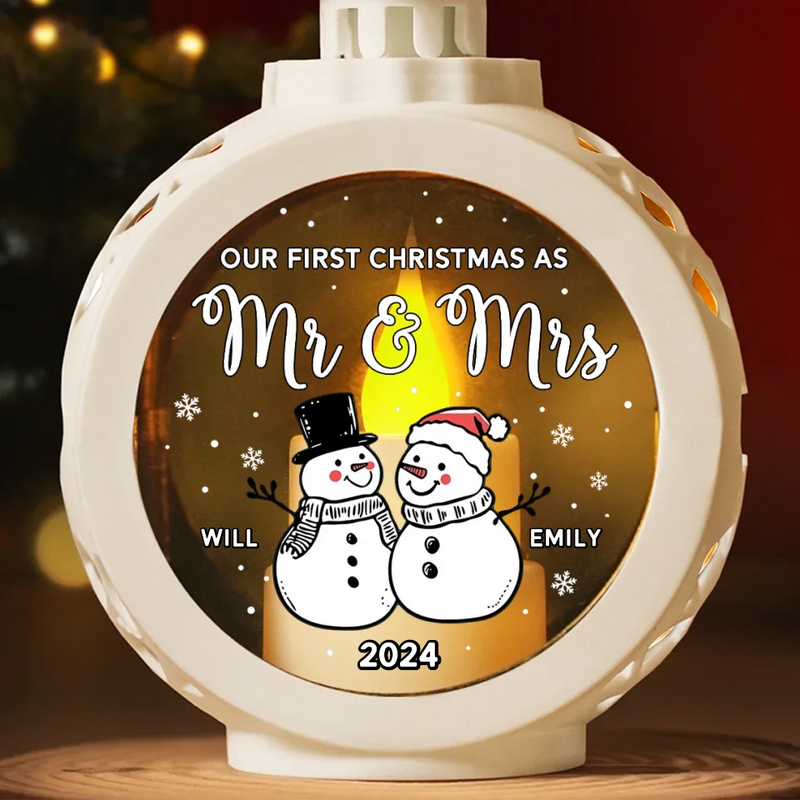 This Holiday Season, My Heart Is Full With You By My Side - Couple Personalized Custom Candlelight Lantern Ornament - Christmas Gift For Husband Wife, Anniversary, First Christmas
