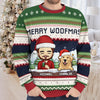 The Woof Of Christmas Love - Dog & Cat Personalized Custom Ugly Sweatshirt - Unisex Wool Jumper - Christmas Gift For Pet Owners, Pet Lovers