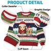 The Woof Of Christmas Love - Dog & Cat Personalized Custom Ugly Sweatshirt - Unisex Wool Jumper - Christmas Gift For Pet Owners, Pet Lovers