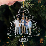 Custom Photo Side By Side, We Create Our Family Story - Family Personalized Custom Ornament - Acrylic Custom Shaped - Christmas Gift For Family Members