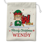 Merry Christmas - Personalized Custom Christmas Favor Bag - Christmas Gift For Kid