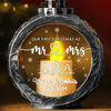 Our First Christmas Is The Sweetest Gift Of All - Couple Personalized Custom Candlelight Lantern Ornament - Christmas Gift For Husband Wife, Anniversary, First Christmas