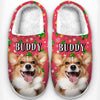 Custom Photo Wagging Tails, Happy Hearts - Dog & Cat Personalized Custom Fluffy Slippers - Christmas Gift For Pet Owners, Pet Lovers