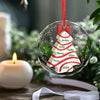 Roots That Bind Us Create A Stronger Family - Family Personalized Custom Circle Glass Ornament - Christmas Gift For Family Members