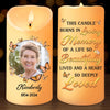 Custom Photo Your Life Was A Blessing, Your Memory A Treasure - Memorial Personalized Custom LED Candle - New Arrival, Christmas Gift, Sympathy Gift For Family Members