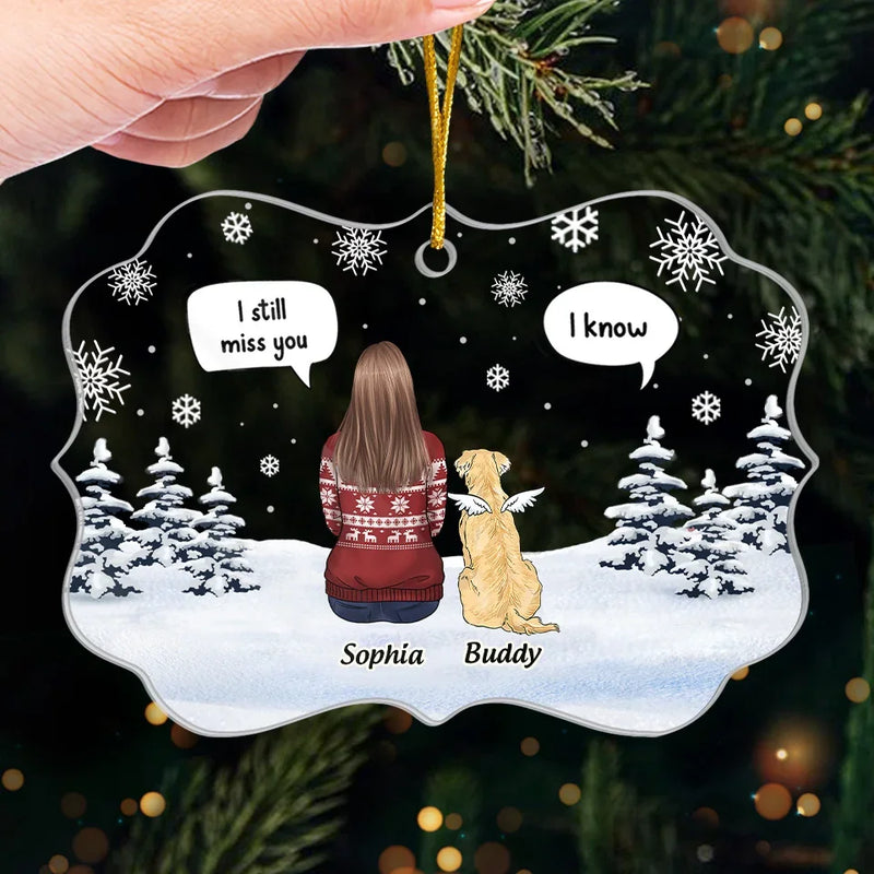 A Companion Is Gone, But The Memory Lives On - Memorial Personalized Custom Ornament - Acrylic Benelux Shaped - Christmas Gift, Sympathy Gift For Pet Owners, Pet Lovers