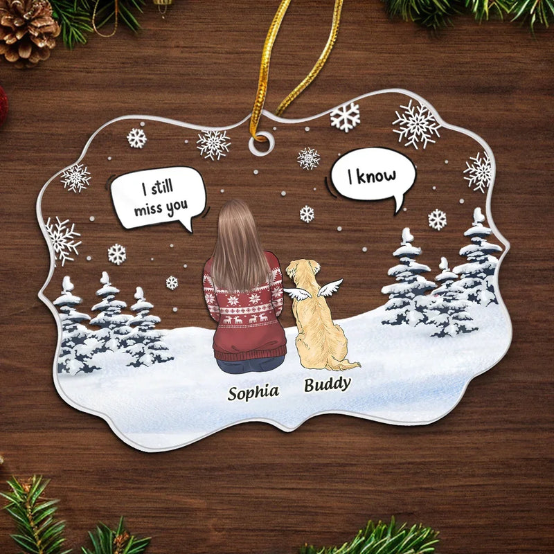 A Companion Is Gone, But The Memory Lives On - Memorial Personalized Custom Ornament - Acrylic Benelux Shaped - Christmas Gift, Sympathy Gift For Pet Owners, Pet Lovers