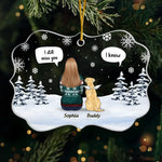 Custom Name Christmas Memorial Gifts for Pet Lovers - Personalized Ornament