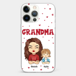 Our Beautiful Grandma Gave Us So Much Love - Family Personalized Custom Clear Phone Case - Gift For Mom, Grandma