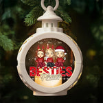 We’re A Vibe - Bestie Personalized Custom Candlelight Lantern Ornament - Christmas Gift For Best Friends, BFF, Sisters