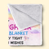Grandma’s Hug Is The Best Therapy - Family Personalized Custom Blanket - Christmas Gift For Grandma, Grandkid