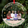 We Are Rich In Friends - Bestie Personalized Custom Circle Glass Ornament - Christmas Gift For Best Friends, BFF, Sisters