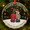 We Are Rich In Friends - Bestie Personalized Custom Circle Glass Ornament - Christmas Gift For Best Friends, BFF, Sisters