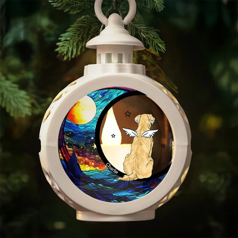 Will Celebrate Christmas With You No Matter What - Memorial Personalized Custom Candlelight Lantern Ornament - Christmas Gift, Sympathy Gift For Pet Owners, Pet Lovers