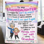 Love Always Wraps You In Warmth - Family Personalized Custom Blanket - Christmas Gift For Grandma, Grandkid