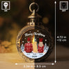 Christmas Is Our Good Time - Couple Personalized Custom Candlelight Lantern Ornament - Christmas Gift For Husband Wife, Anniversary, Pet Owners, Pet Lovers