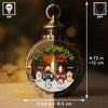 You & Me And The Fur Babies - Couple Personalized Custom Candlelight Lantern Ornament - Christmas Gift For Husband Wife, Anniversary, Pet Owners, Pet Lovers