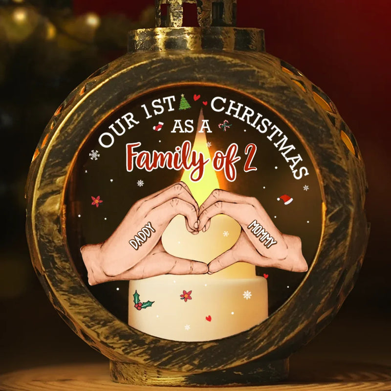 Our First Christmas Is The Sweetest Gift Of All - Family Personalized Custom Candlelight Lantern Ornament - Christmas Gift For Family Members, First Christmas