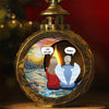 Notre amour ne s'effacera pas - Lanterne commémorative personnalisée aux chandelles - Cadeau de condoléances, cadeau de Noël pour les membres de la famille
