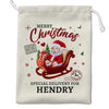 Custom Photo Merry Christmas - Family Personalized Custom Christmas Favor Bag - Christmas Gift For Baby Kids, Newborn Baby, First Christmas