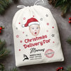Custom Photo Wishing You A Holly, Jolly First Christmas - Family Personalized Custom Christmas Favor Bag - Christmas Gift For Baby Kids, Newborn Baby, First Christmas