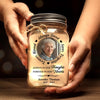 Custom Photo My Heart Filled With Your Love - Memorial Personalized Custom Mason Jar Light - Sympathy Gift, Christmas Gift For Family Members